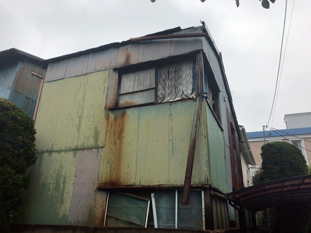 鎌倉の木造解体の施工間前写真